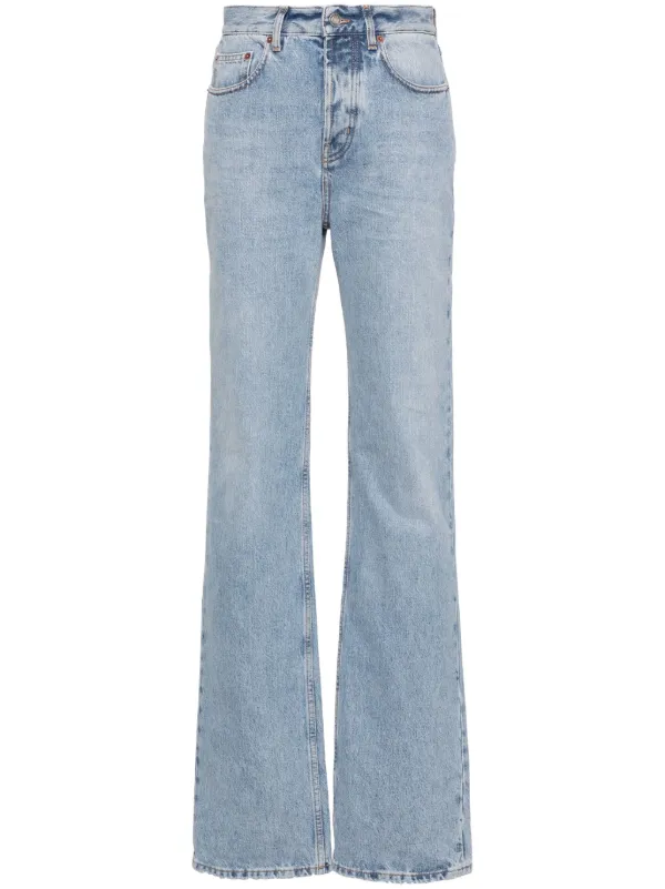 Saint Laurent straight-leg Cotton Jeans - Farfetch
