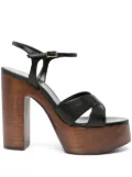 Saint Laurent 125mm Bianca sandals - Black