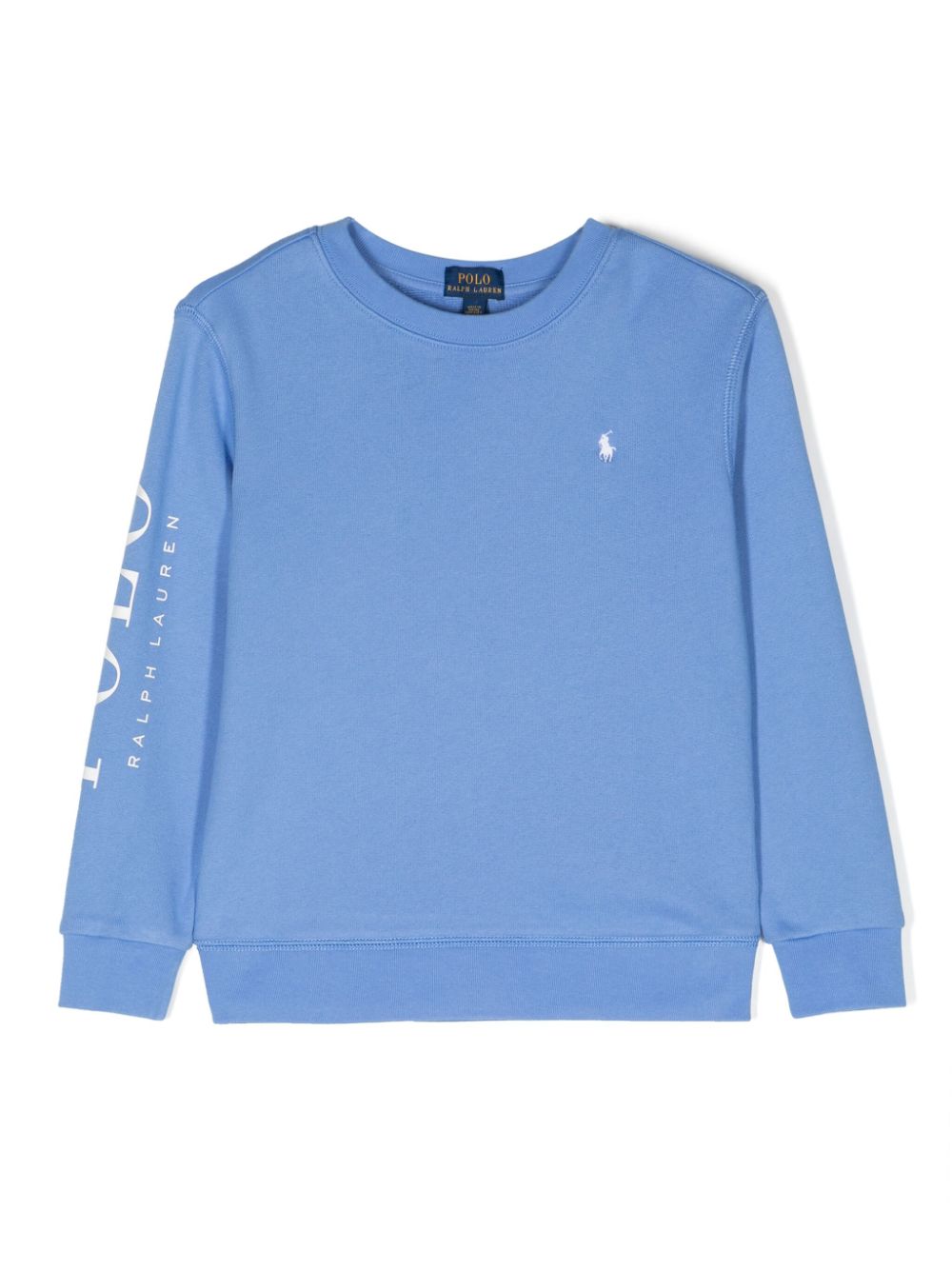 Shop Ralph Lauren Polo Pony Jersey Sweatshirt In Blue