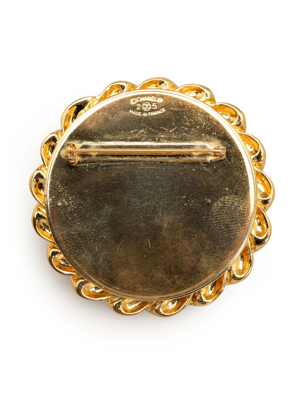CHANEL Pre-Owned CC logo brooch - Goud