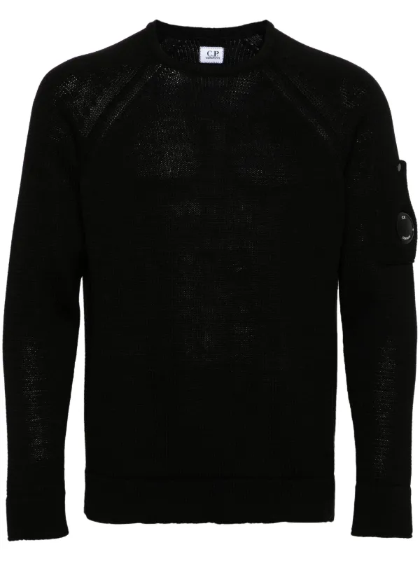 Mens black cp company jumper hotsell