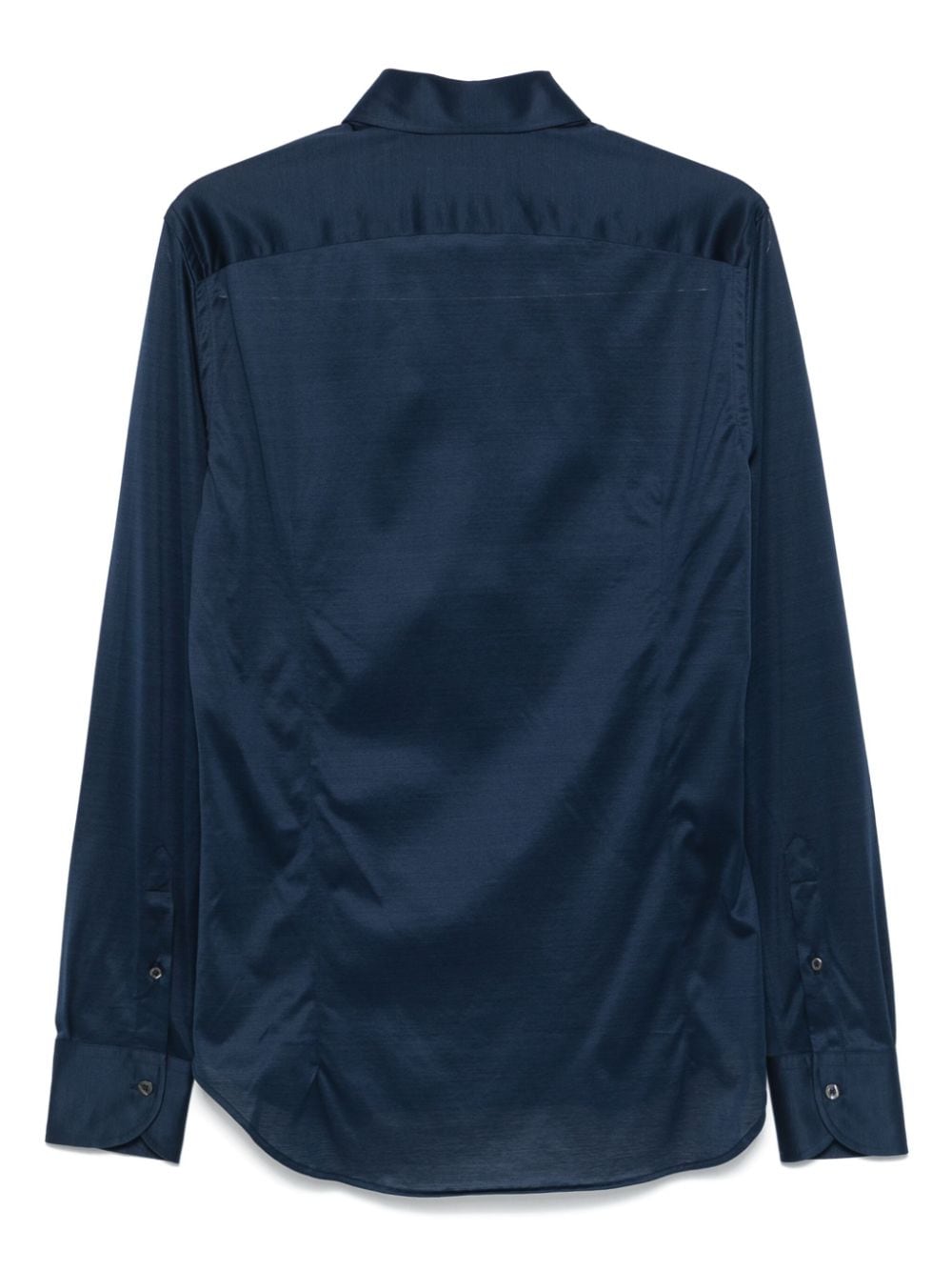 Canali Katoenen overhemd - Blauw