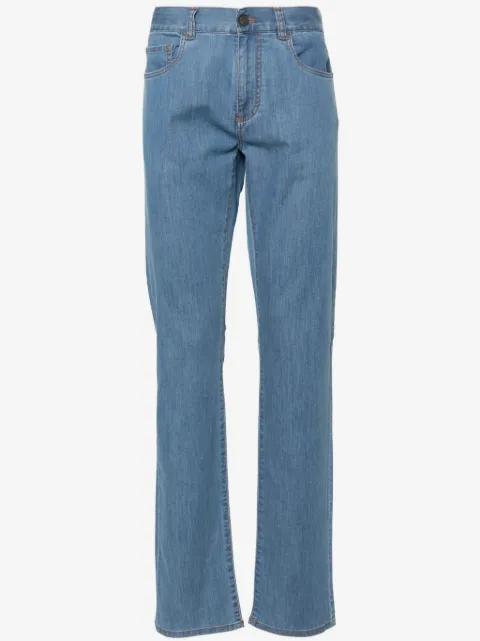 Canali jeans slim con tiro medio
