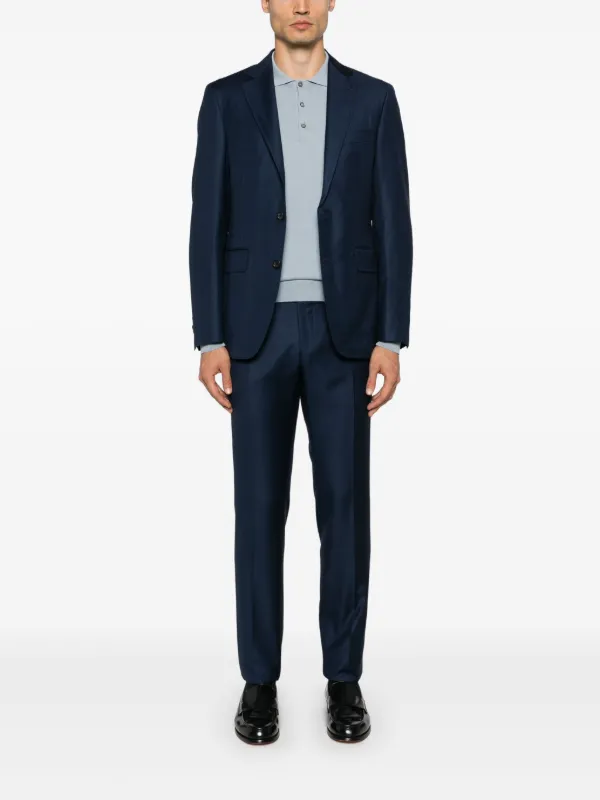 ☆ Canali イタリア製高級ブランドスーツ Canali シングルスーツ | ブルー | FARFETCH JP