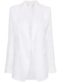 Chloé open-front ramie blazer - White