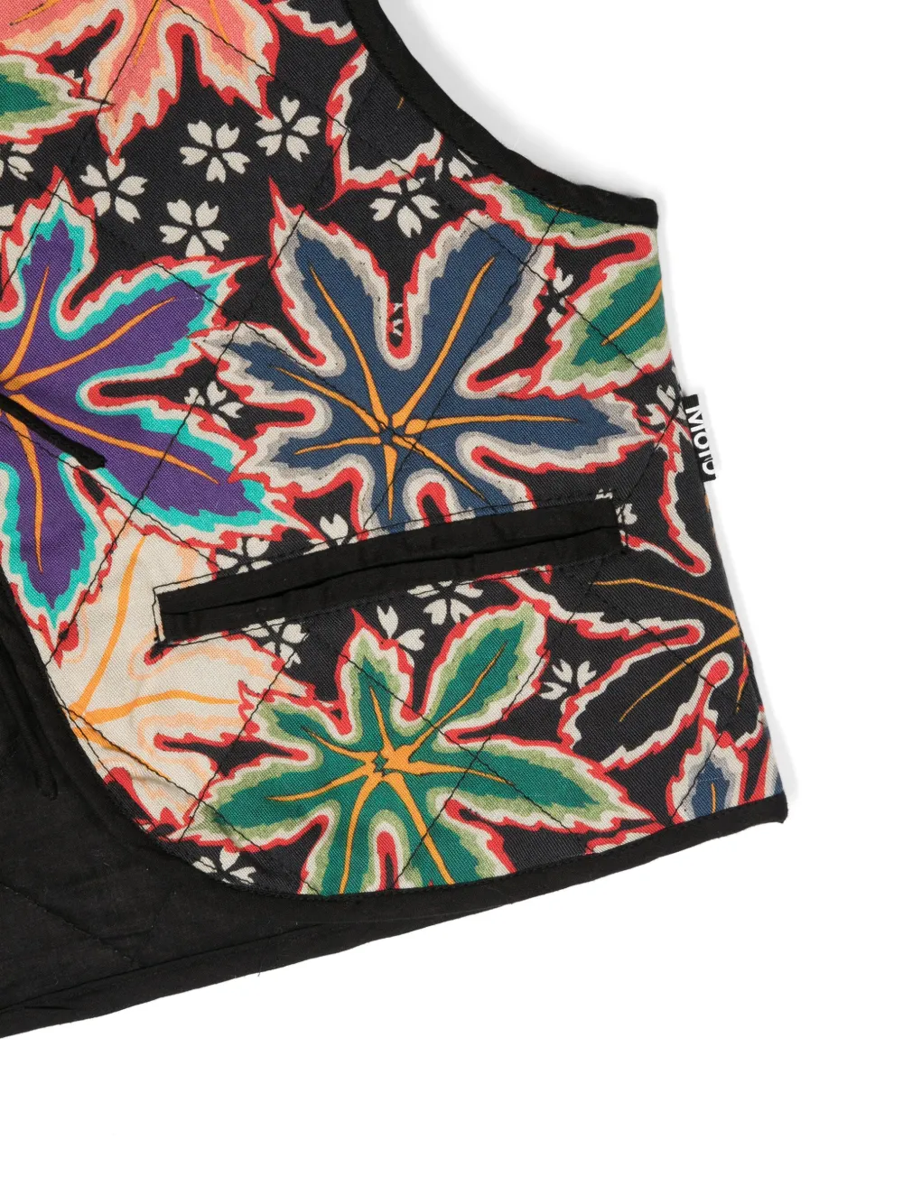 Molo Gilet met bloemenprint Groen