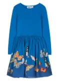 Molo Casie Night Butterflies-print dress - Blue