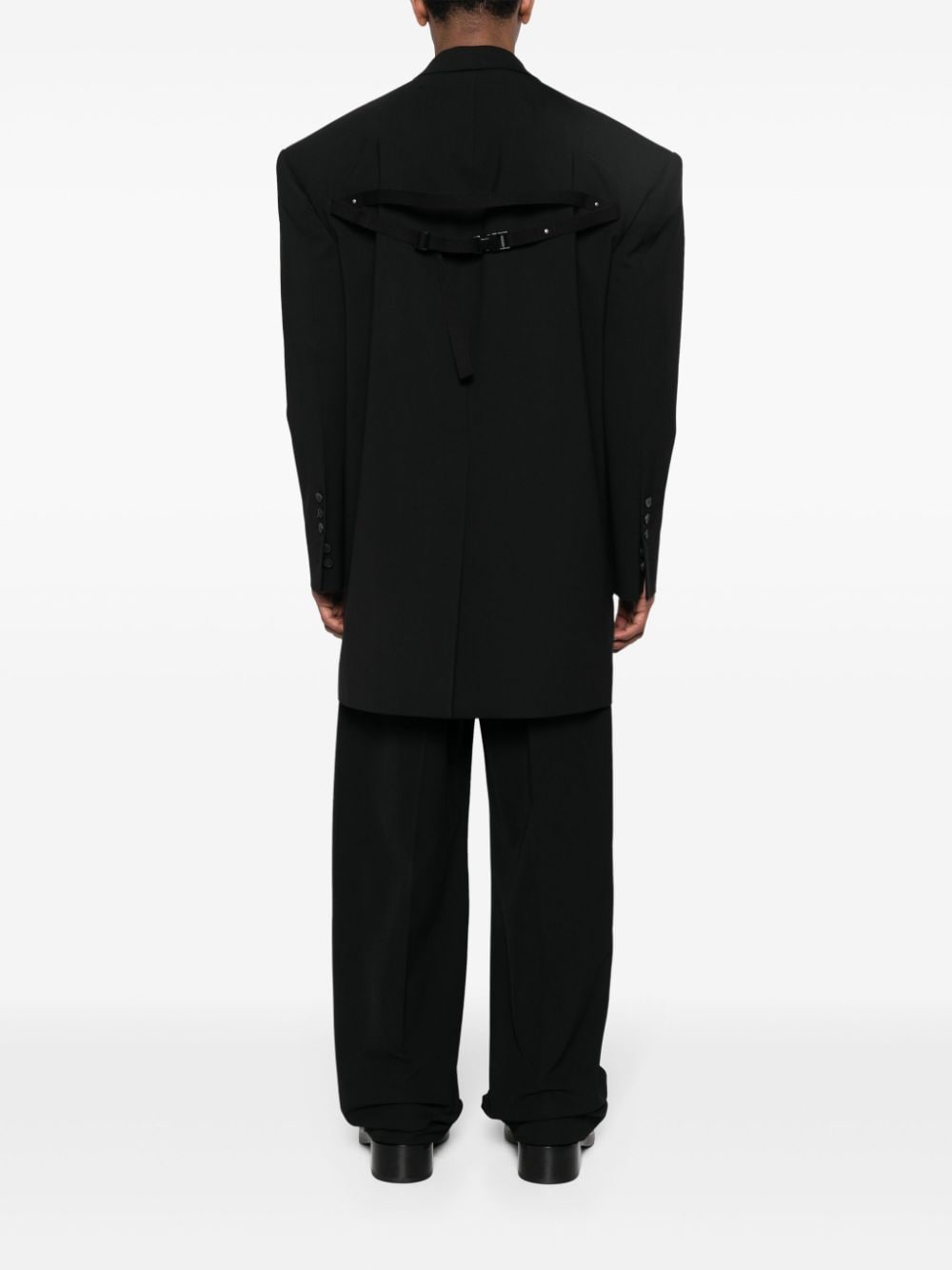Shop Rick Owens Edfu Single-breasted Coat In Black