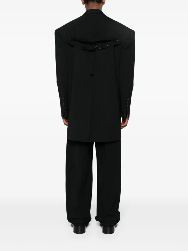 Rick Owens EDFU シングルコート | ブラック | FARFETCH JP Rick Owens EDFU シングルコート | ブラック | FARFETCH JP