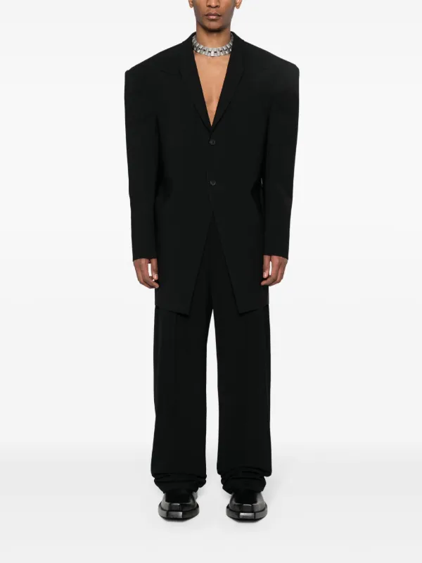 Rick Owens EDFU single-breasted Coat | Black | FARFETCH