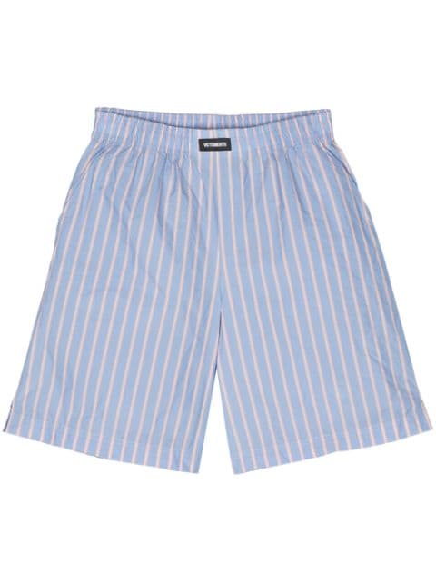 VETEMENTS striped deck shorts