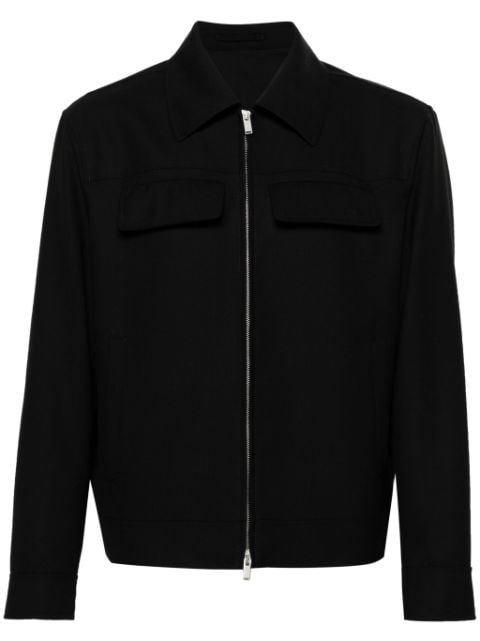 Lardini zip-up wool jacket