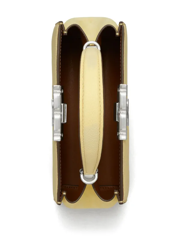 Tory Burch Mini Eleanor Leather Satchel Bag | Yellow | FARFETCH