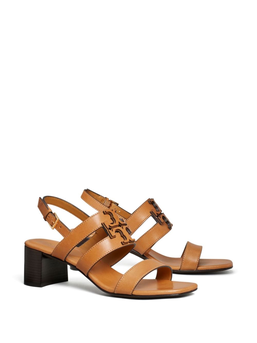 Tory Burch Ines leren sandalen - Bruin