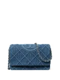 Tory Burch Fleming Soft denim chain cross body bag - Blue