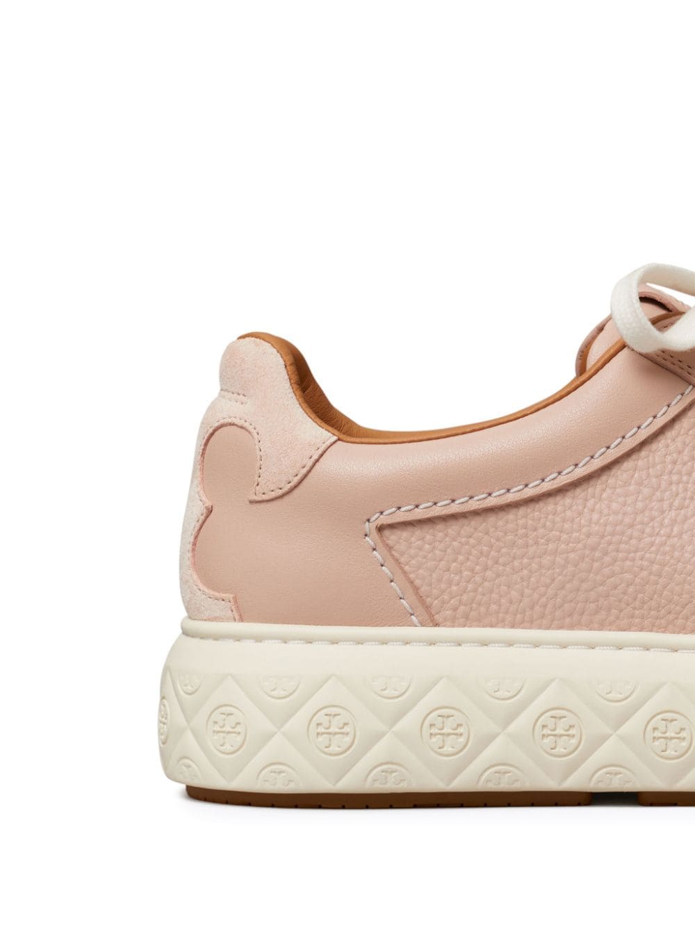 Shop Tory Burch Ladybug Leather Sneakers In Pink