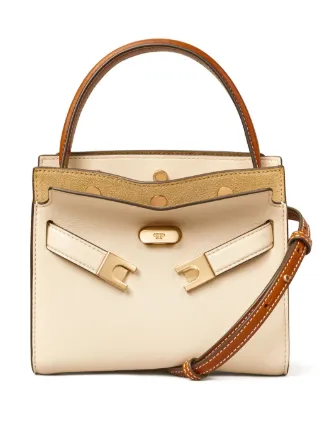 Tory Burch Bolsa Transversal Lee Radziwill Pequena | Neutro