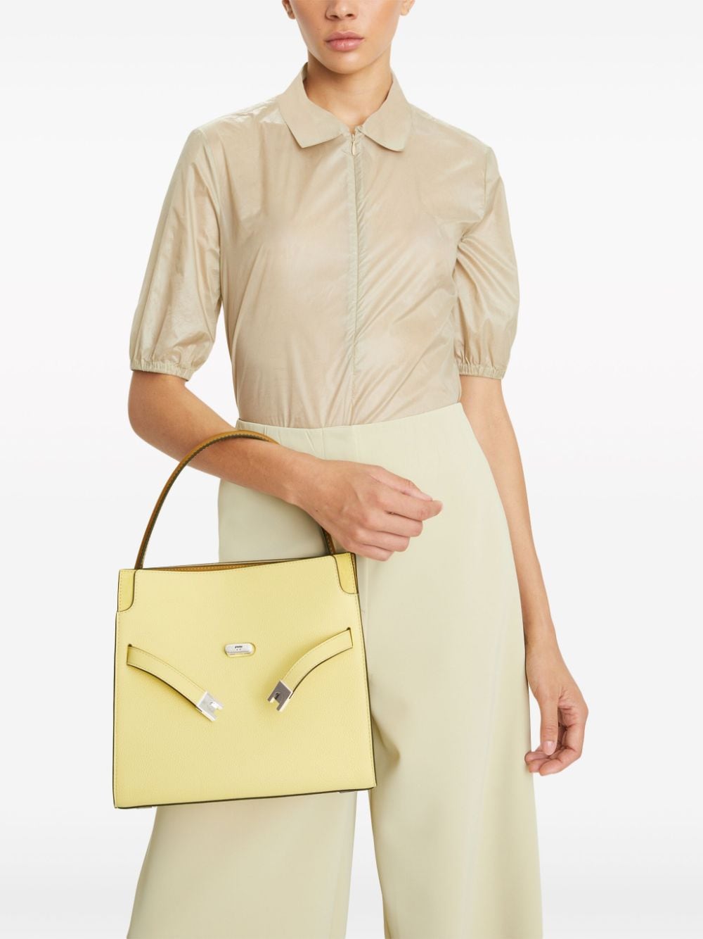 Shop Tory Burch Small Lee Radziwill Tote Bag In Yellow