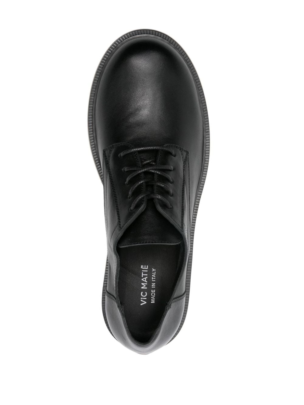 Shop Vic Matie Lace-up Leather Derby Shoes In Black