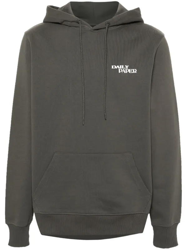 Daily Paper Hand In Hand Cotton Hoodie Green FARFETCH TH