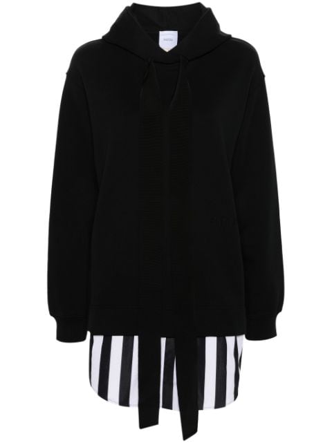 Patou trompe-l'oeil hoodie dress