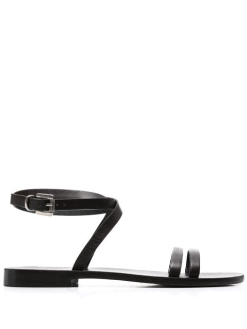 P.A.R.O.S.H. flat leather sandals 