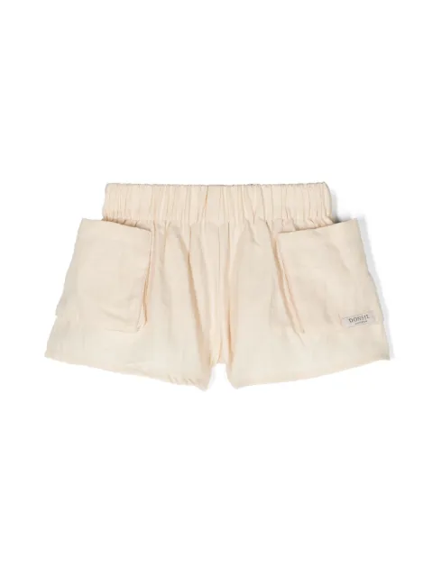 Donsje elasticated-waist cotton shorts