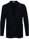 Manuel Ritz honeycomb single-breasted blazer - Blue