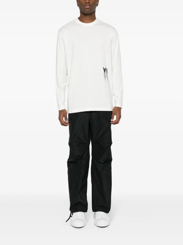 Y-3 GFX logo-printed Cotton T-shirt | Neutrals | FARFETCH