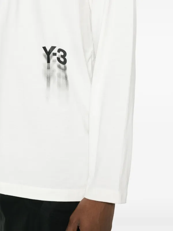 Y-3 GFX logo-printed Cotton T-shirt | Neutrals | FARFETCH