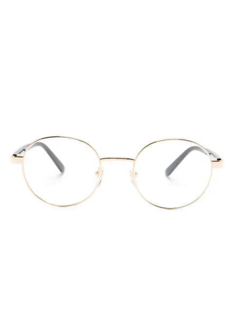 Gucci Eyewear logo-engraved round-frame glasses