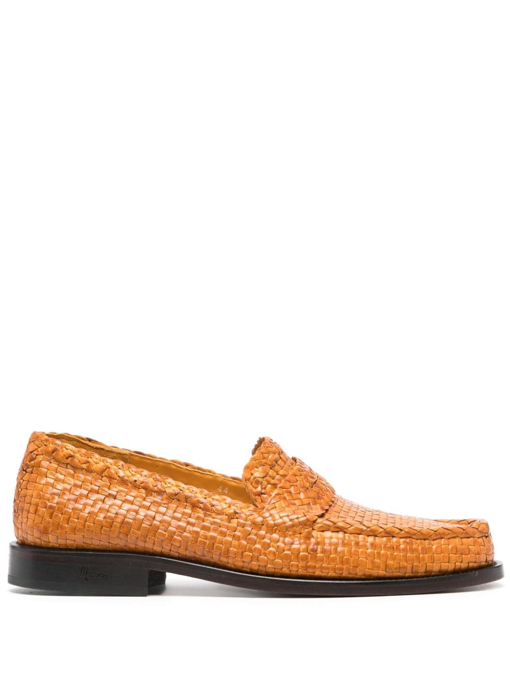 Marni interwoven leather loafers Orange