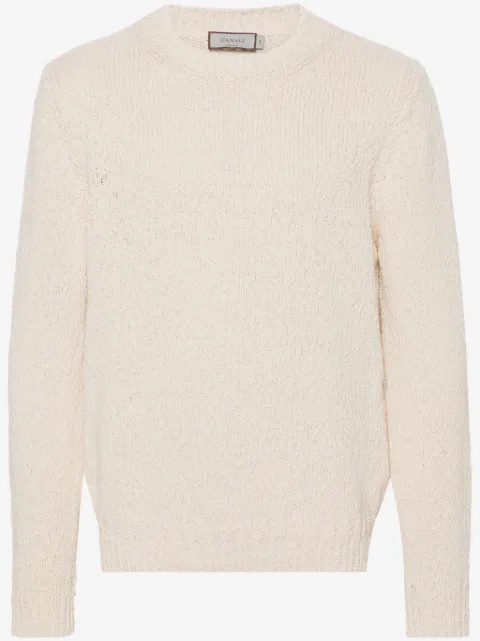 Canali pull en coton à col rond