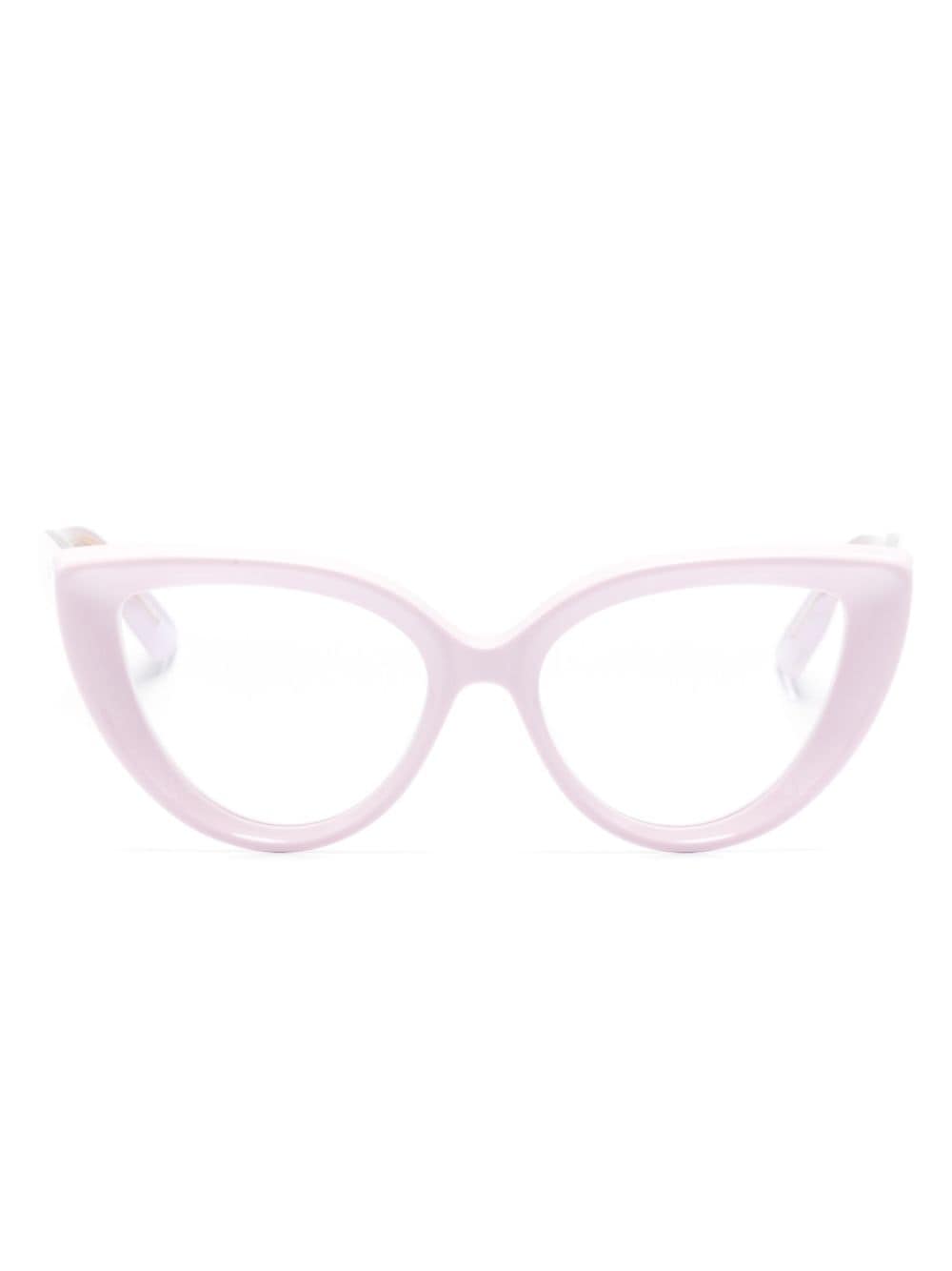 Gucci Cat-eye Frame Glasses In 粉色