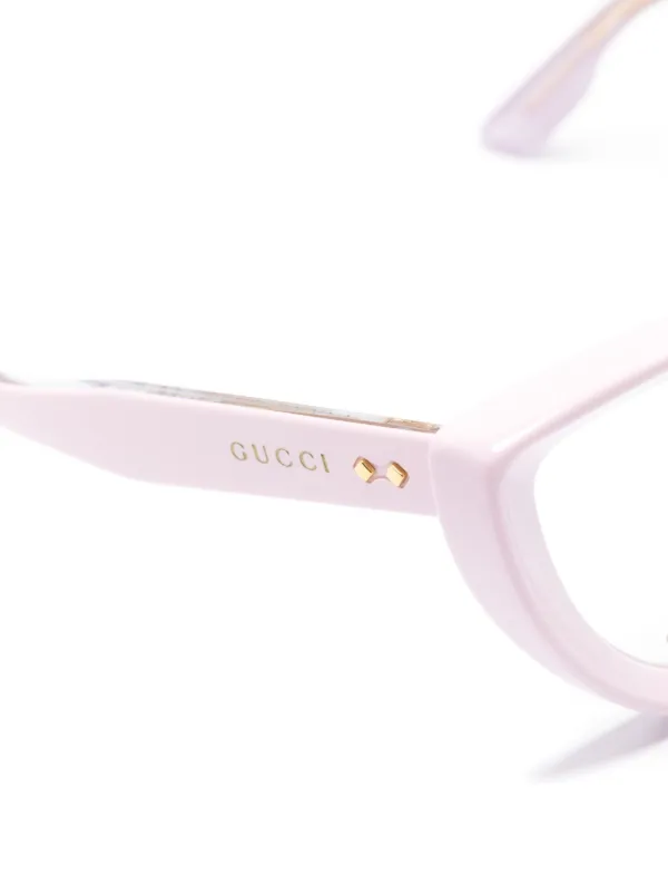 Gucci Eyewear Lunettes De Vue à Monture Papillon Rose FARFETCH MA
