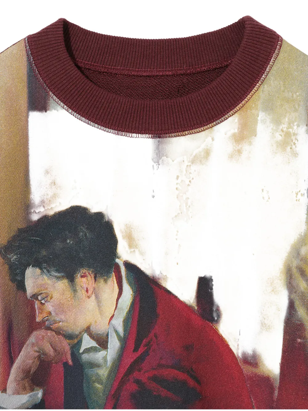 Undercover Graphic-print Sweatshirt In Burgundy