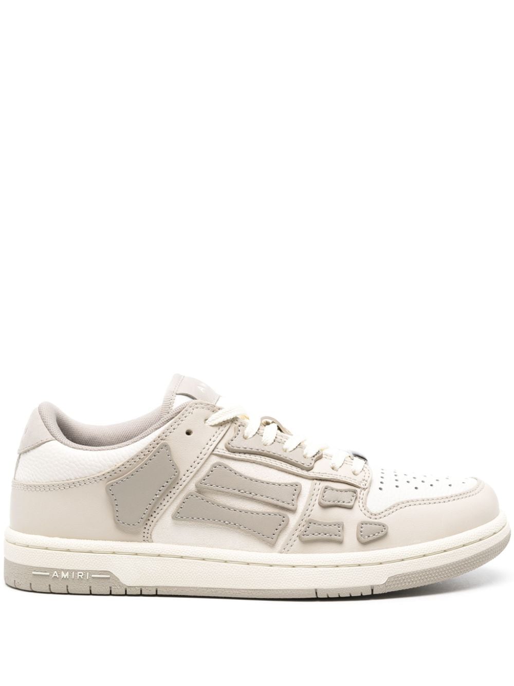 Amiri Skel Leather Trainers In Neutrals