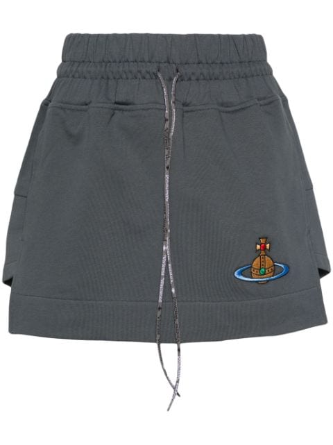 Vivienne Westwood Orb-logo-embroidery mini skirt
