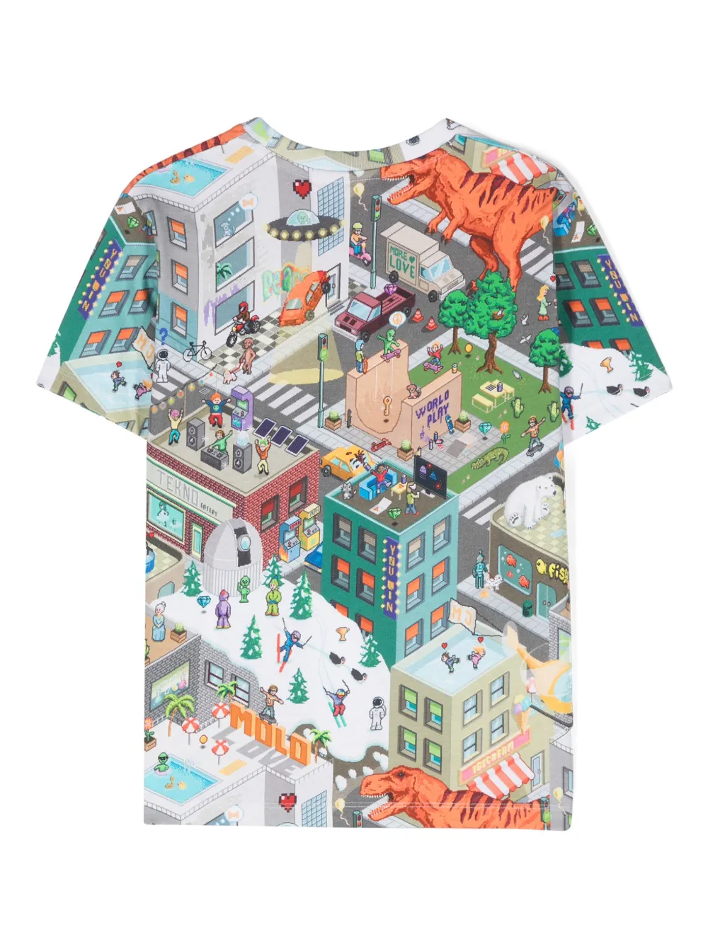 Molo Rodney T-shirt met print - Wit
