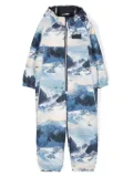 Molo Pingo Mountain High-print snowsuit - Blue