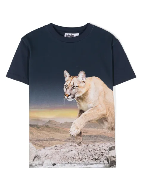 Molo Camiseta Roxo com estampa