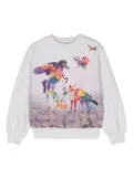 Molo Marge graphic-print sweatshirt - Grey