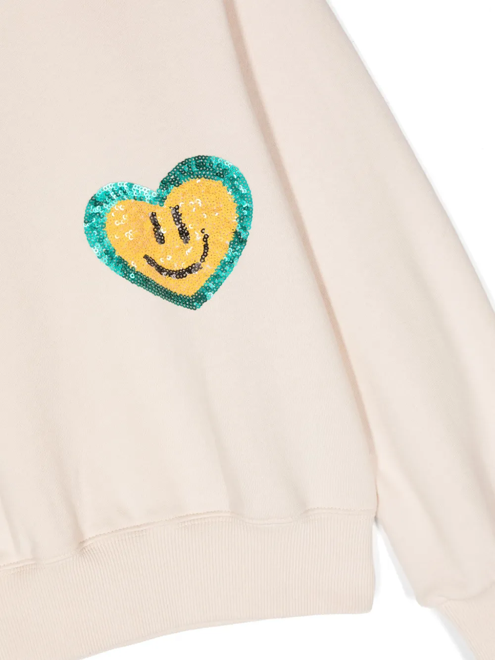 Molo Sweater verfraaid met pailletten Beige
