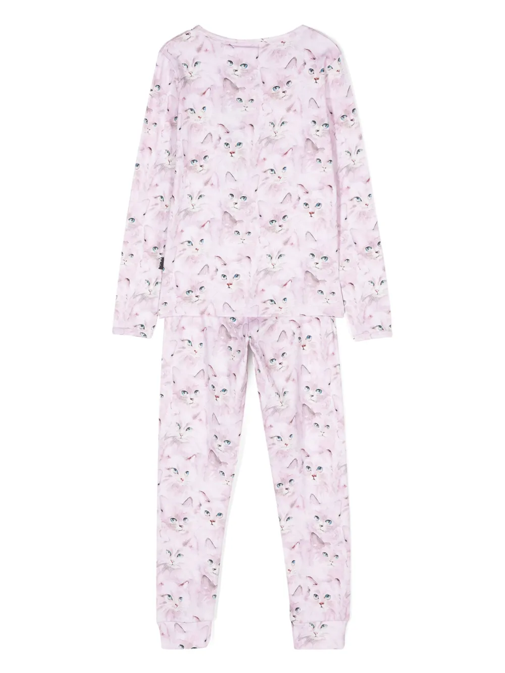Molo Lue pyjama met kattenprint - Roze