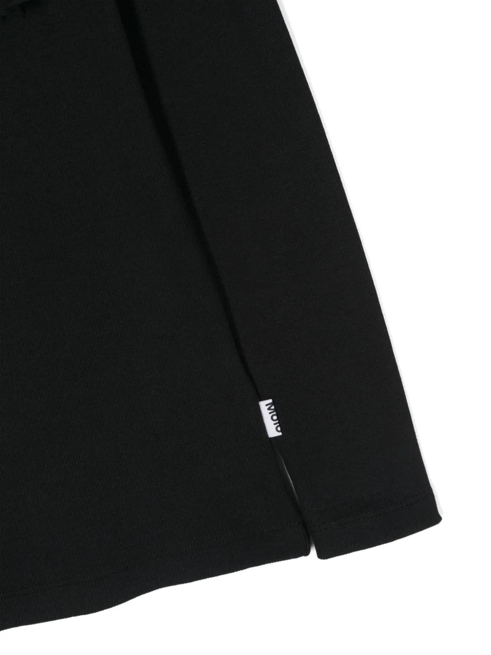 Molo T-shirt met ruchekraag Zwart