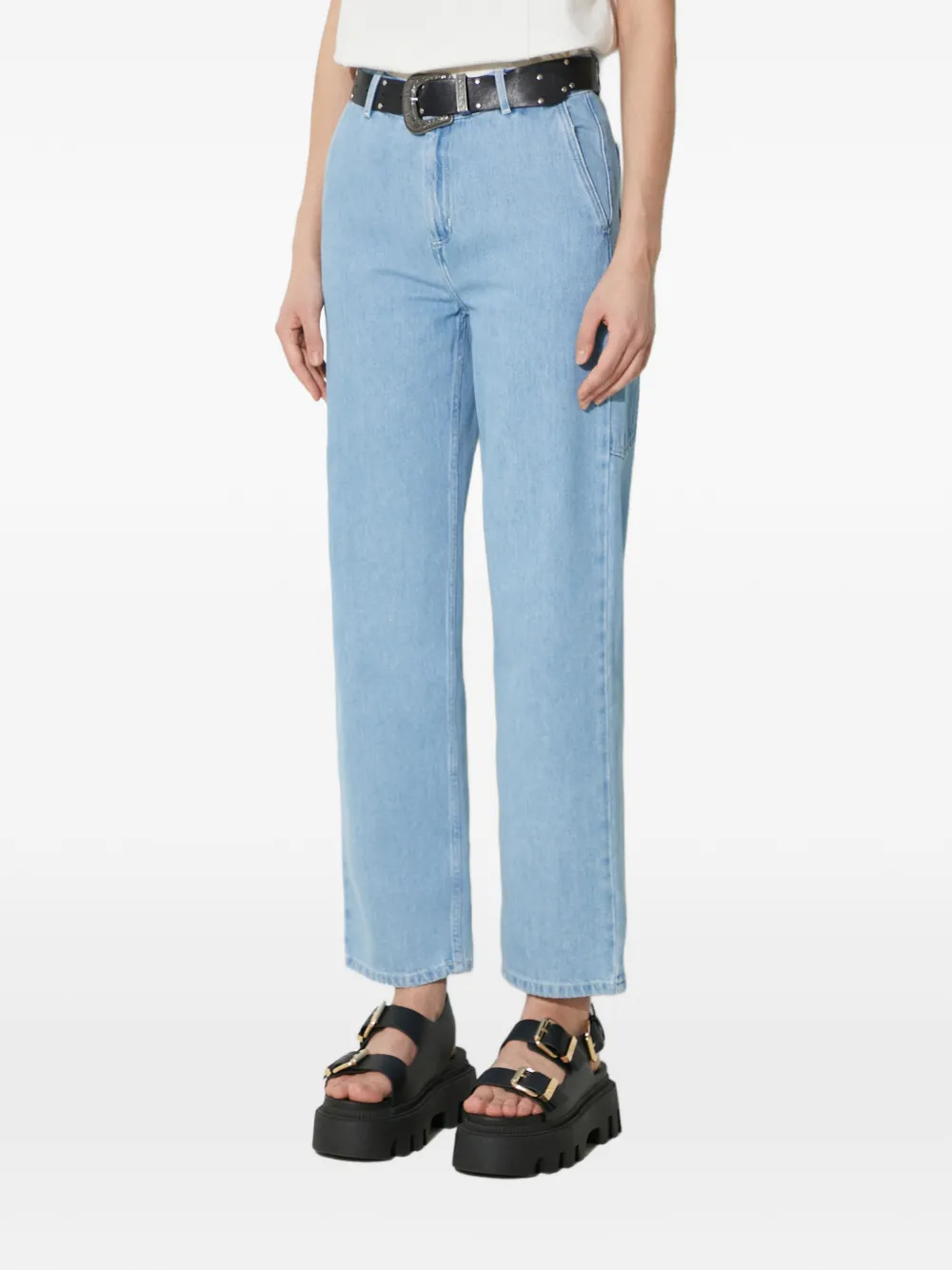  Carhartt Wip Vaqueros Con Bolsillos De Parches - Azul 