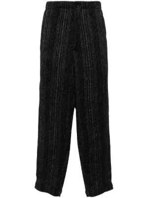 Yohji Yamamoto クロップド ワイドパンツ | ブラック | FARFETCH JP