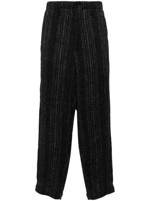 Yohji Yamamoto Z-stripe wide-leg trousers