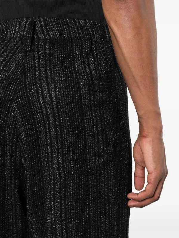 Yohji Yamamoto Z-stripe wide-leg Trousers | Black | FARFETCH CA