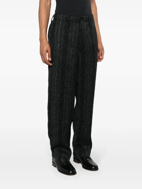 Yohji Yamamoto Z-stripe wide-leg Trousers | Black | FARFETCH CA